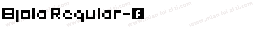 Bjola Regular字体转换